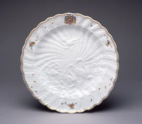 Assiette du service au cygne, porcelaine de Meissen, v. 1737-41
